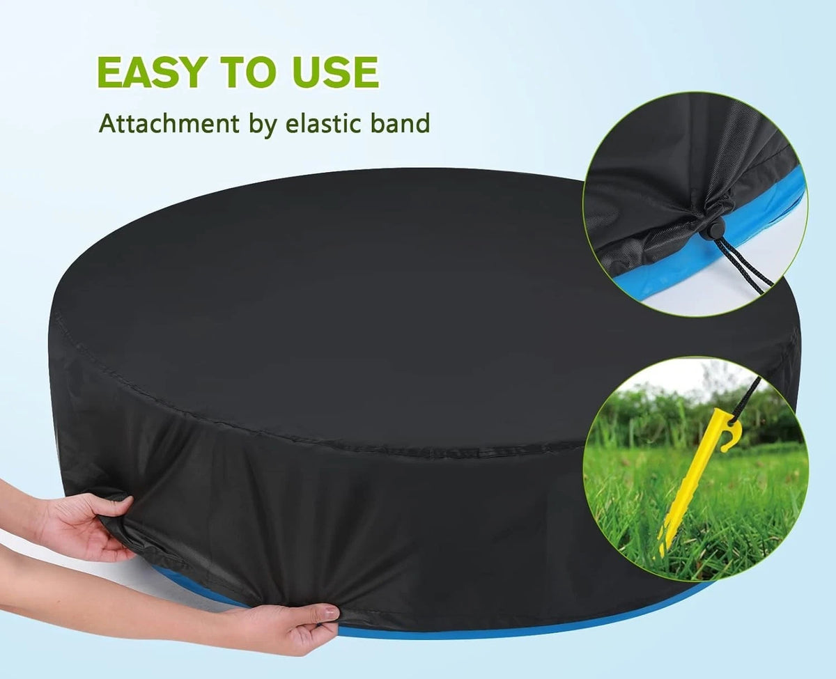 Dog / Pet Pool Cover Waterproof Dustproof Foldable Swimming Pool Cover