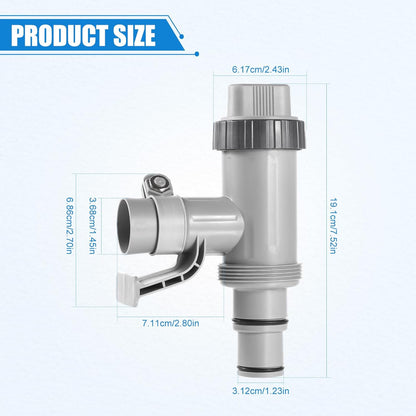 2 in 1 Pool Hose Adapter Connector Swimming Pool Pump Filter Fitting