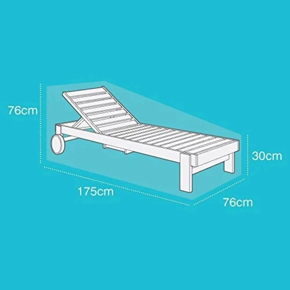 Waterproof Sunbed Cover UV Reversible Green/Black