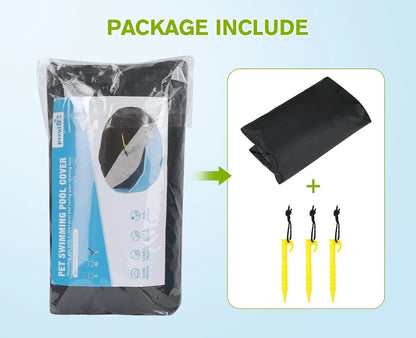 Dog / Pet Pool Cover Waterproof Dustproof Foldable Swimming Pool Cover