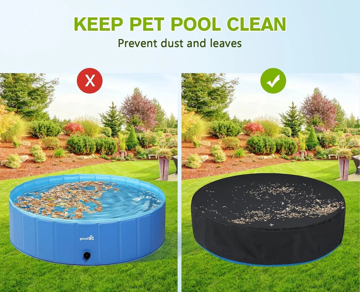 Dog / Pet Pool Cover Waterproof Dustproof Foldable Swimming Pool Cover