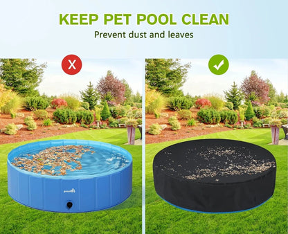 Dog / Pet Pool Cover Waterproof Dustproof Foldable Swimming Pool Cover