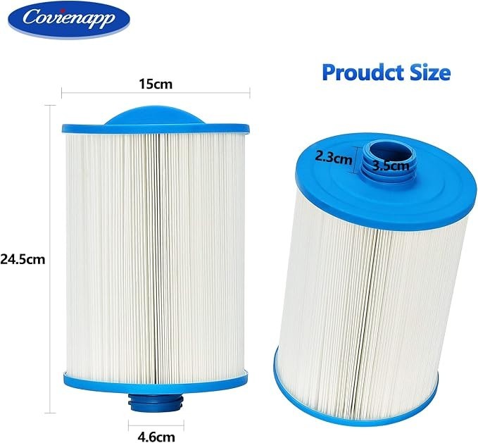 PWW50 Hot Tub Filter Cartridge, 2 Pack (Replaces FC-0359, 6CH-940)
