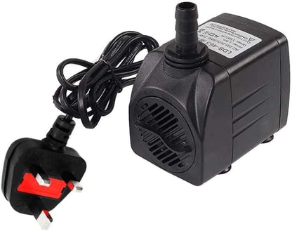 Submersible aquarium water pump side view