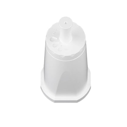 Water filter cartridge shown with filter holder and date dial