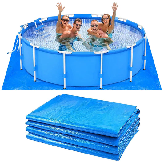 Pool Ground Cloth 274 x 274cm Waterproof Floor Protector Mat for Above Ground Pools & Hot Tubs