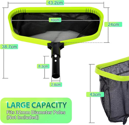 Pool Skimmer Net Double Layer , Heavy Duty