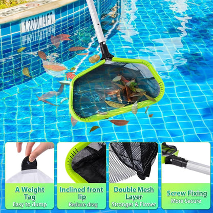 Pool Skimmer Net Double Layer , Heavy Duty
