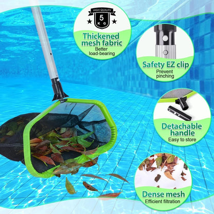 Pool Skimmer Net Double Layer , Heavy Duty